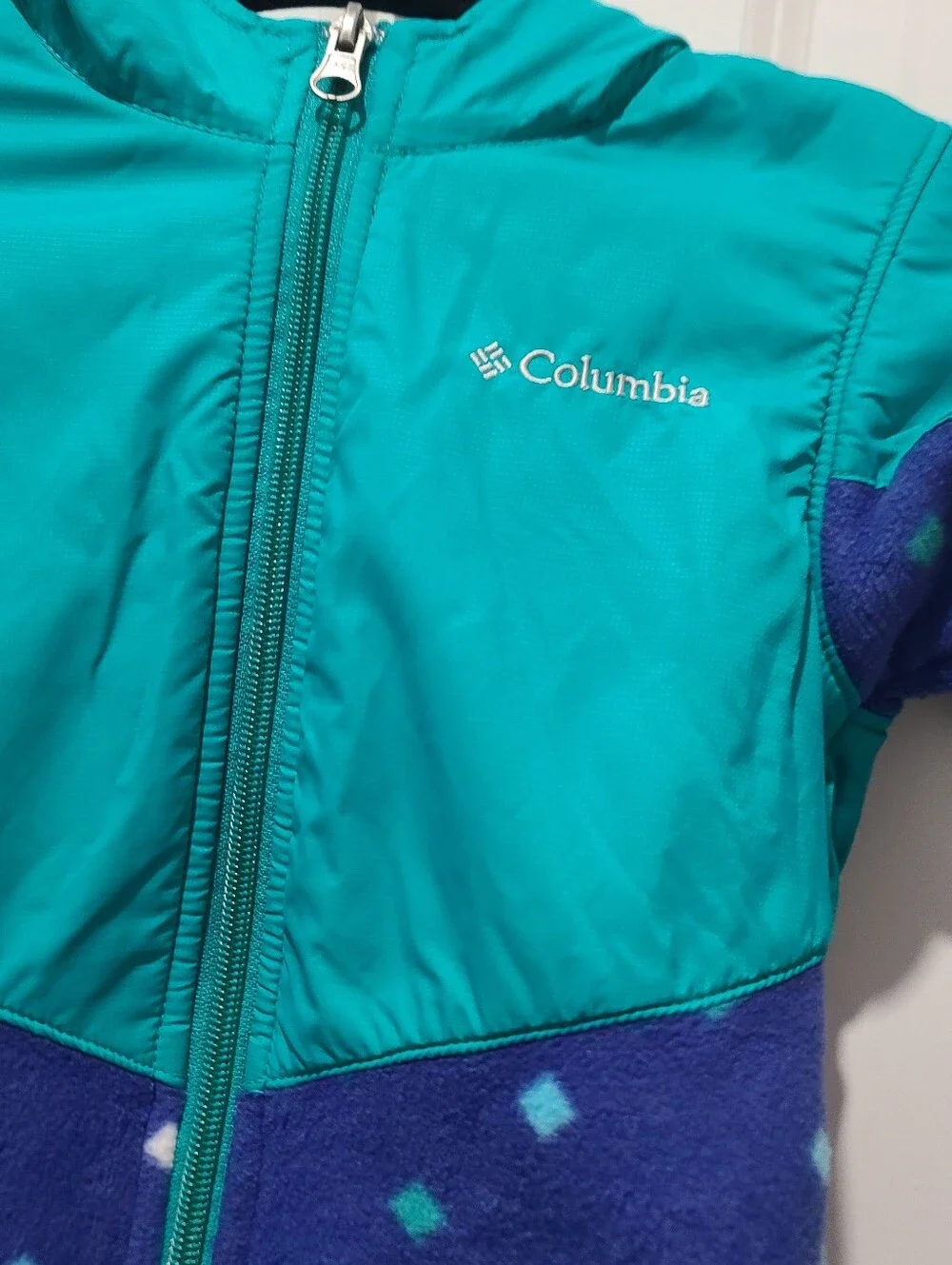 Columbia Girls Fleece Hooded Snow Winter Jacket 4T Steens Mt Overlay